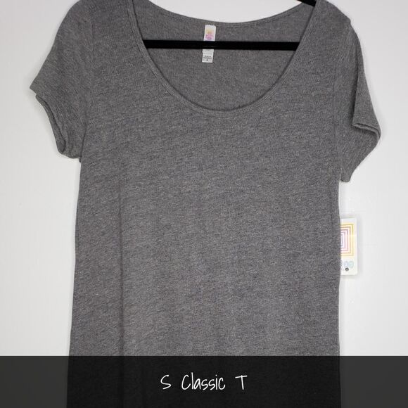 LuLaRoe Classic Tee Small Solid Gray NEW - Picture 1 of 1
